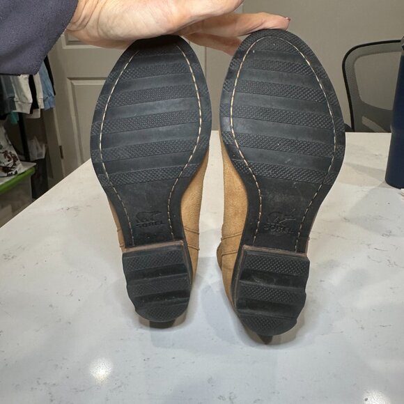 Sorel Lolla Cut-Out Ankle Bootie, Camel Brown, Size 7.5 - Picture 8 of 8